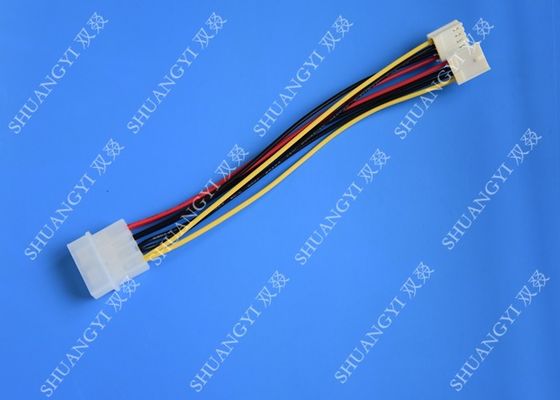 Cina Hard Drive HDD SSD Cable Harness Assembly , Molex to Dual SATA Power Splitter Cable pemasok