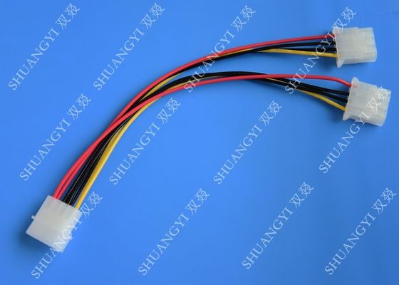Cina Molex 4 Pin To Molex 4 Pin Cable Harness Assembly Pitch 5.08mm For Computer 200mm pemasok
