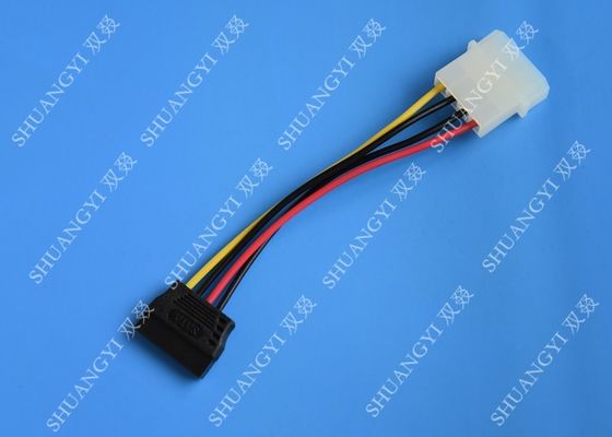 Cina Molex 4 Pin To 15 Pin SATA Hard Drive Power Cable Female To Male Length 500mm pemasok