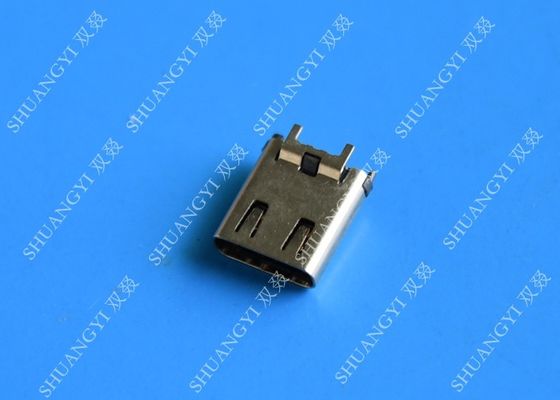 Cina 24 Pin Computer Waterproof Micro USB Connector , USB 3.1 SMT DIP Type C Female Connector pemasok
