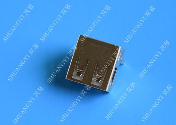 Cina Female Straight Pin USB Charging Connector With 30 MΩ Contact Resistance pemasok