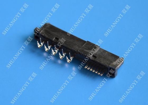 Cina 22 Pin Female SATA Data Connector SMT and Reverse Type 1.5A Current Rating pemasok