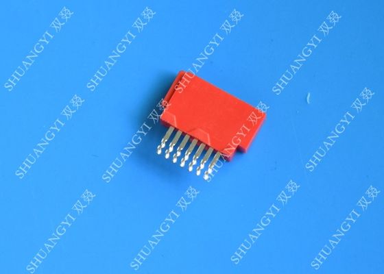 Cina Red 1.27mm ESATA Port Connector , Crimp Type Electronics Male ESATA Connector pemasok