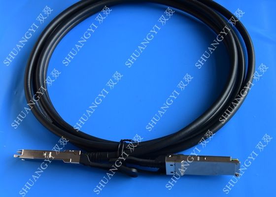 Cina 40Gb/S QSFP28 Direct - Attach Copper Serial Attached SCSI Cable For Switch 2 Meter pemasok