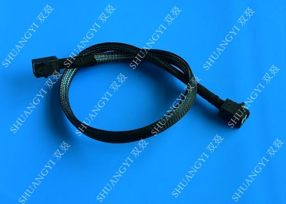 Cina HD Mini SAS Cable With Sideband 0.8 Meter / 2.6ft Foldable Flexible 2 Pack pemasok