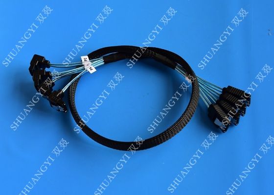 Cina 8 Inch SATA III 6.0 Gbps 7 Pin Female To Female Data Cable With Locking Latch Blue pemasok
