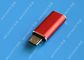 Red USB 3.1 Type C Male to Micro USB 5 Pin Micro USB Slim For Cell Phone pemasok