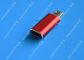 Red USB 3.1 Type C Male to Micro USB 5 Pin Micro USB Slim For Cell Phone pemasok
