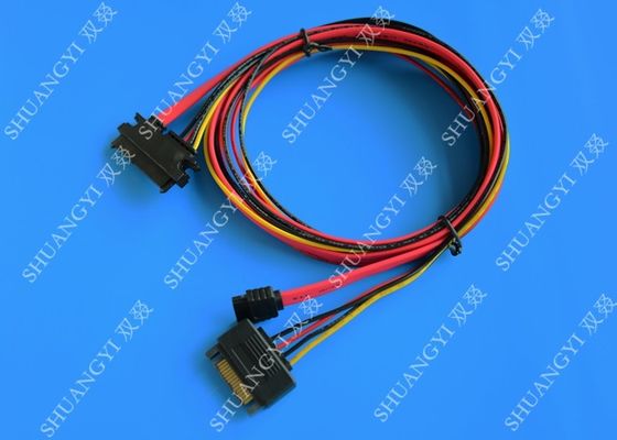 Cina 22-pin ke 22-pin SATA Data &amp;amp; Power Combo Data Extension Cable pemasok