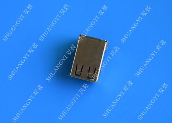 Cina 4 Pin AF Type USB Charging Connector , Right Angle Female SMT USB 2.0 Connector pemasok