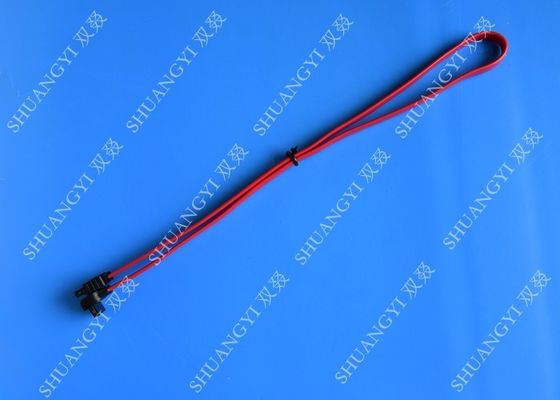 Cina SATA Revision 3.0 Black Laptop SATA Cable Straight To Right Angle SATA 600 pemasok