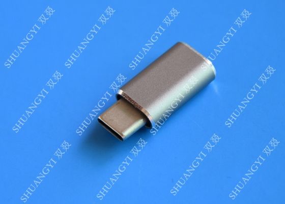Cina 5 Gbps Type C Micro USB , USB C to Micro USB Female Connector For Google Chromebook Pixel pemasok