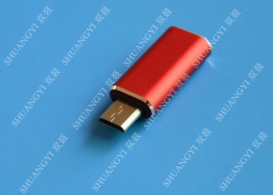 Cina Red USB 3.1 Type C Male to Micro USB 5 Pin Micro USB Slim For Cell Phone pemasok