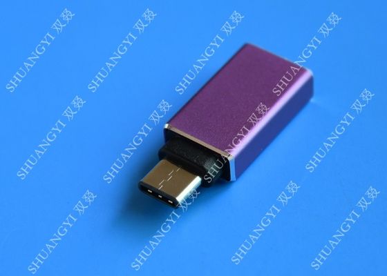 Cina MacBook Nexus 5X / 6P Type C Micro USB Purple Metal USB C to USB A 3.0 pemasok