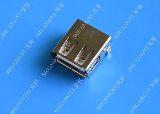 Cina Mini SMD AF Type USB Charging Connector , USB 2.0 4 Pin USB Connector pemasok