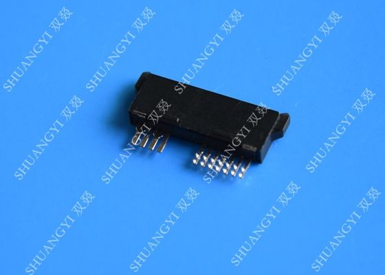 Cina Female 13 Pin Black SATA Data Connector , 1.0A Vertical Mini SATA PCB Connector pemasok