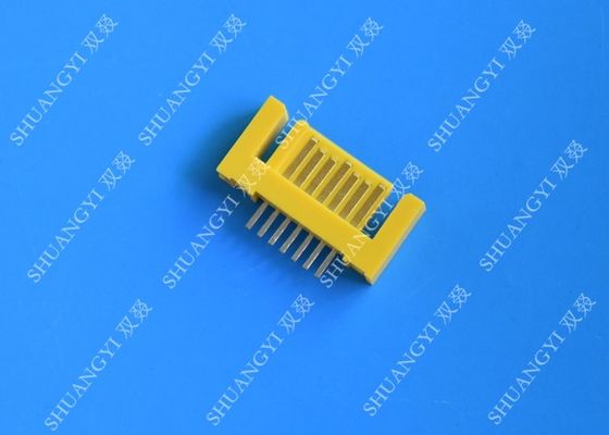 Cina Yellow External Serial ATA 7 Pin Connector Male Header Serial ATA SATA Connector pemasok