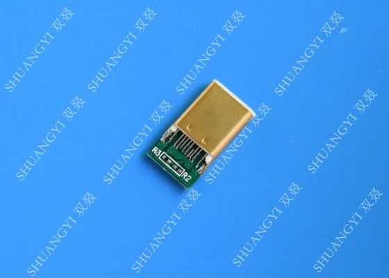 Cina Slim USB 3.1 Waterproof Micro USB Connector , SMT Type C Male Connector pemasok
