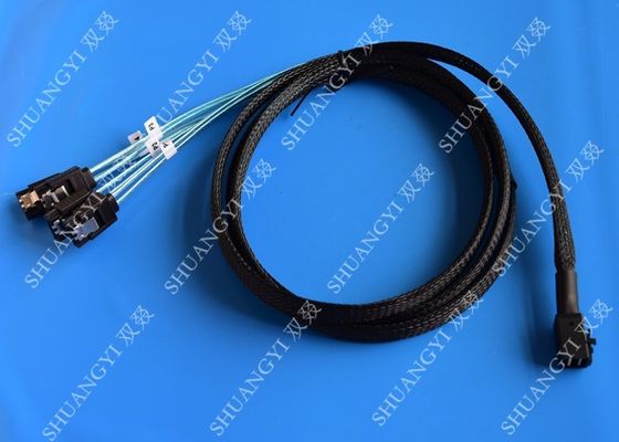Cina Internal HD Mini SAS Cable (SFF-8643) to 4 SATA Forward Breakout Cable 3.3 Feet / 1M pemasok